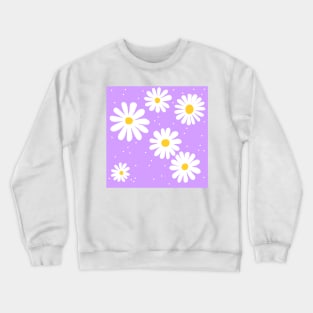 Purple Daisys Crewneck Sweatshirt